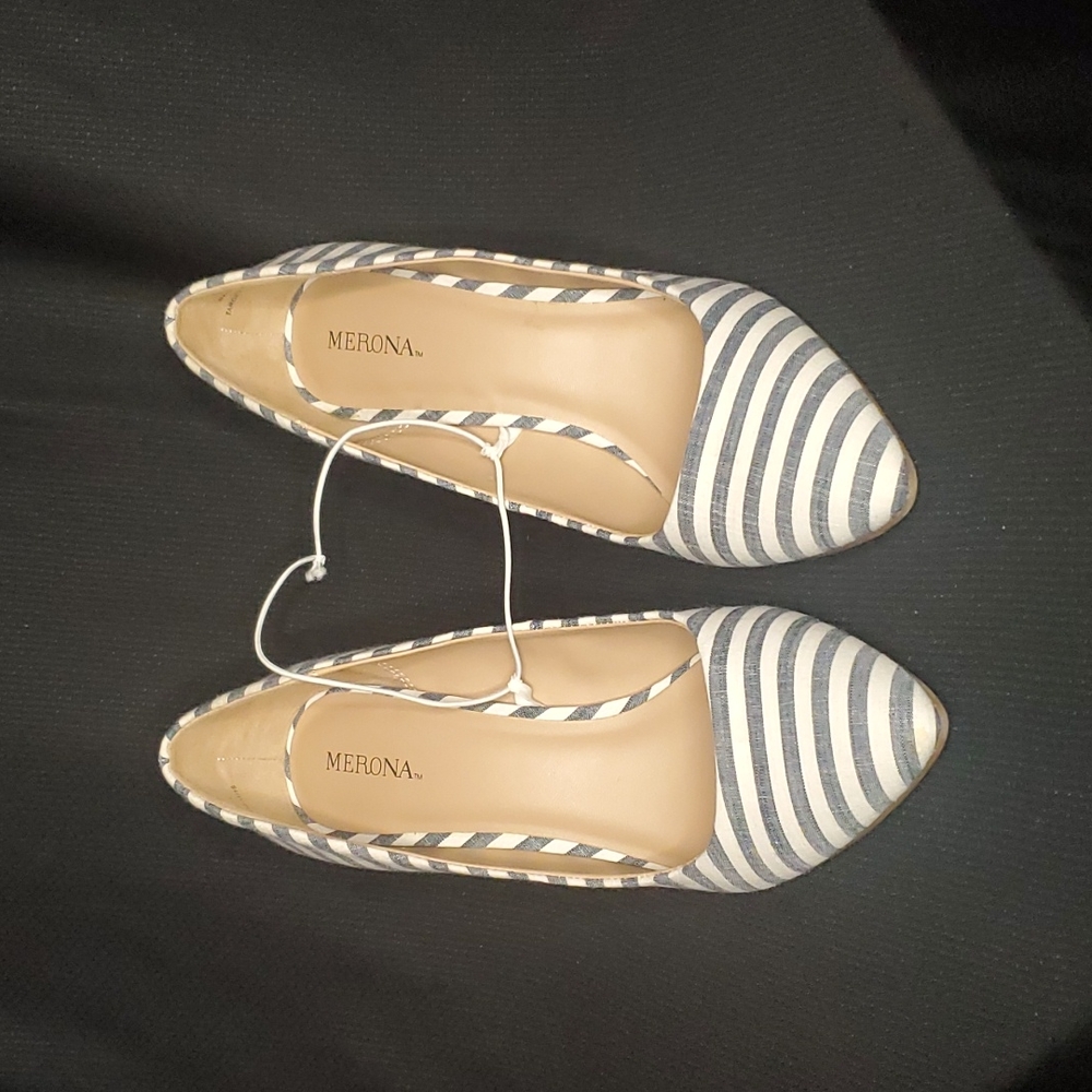 Merona striped heels